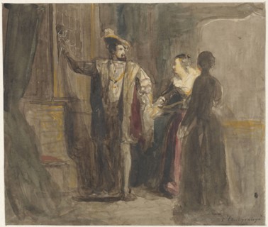 Scene from the life of King Francis I of France, 1822-1880. Creators: King Francis I of France, Reinier Craeyvanger.
