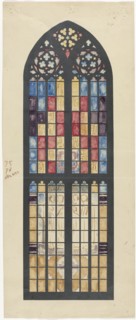 Design for window in the South Transept of the Dom in Utrecht, 1878-1938. Creator: Richard Roland Holst.