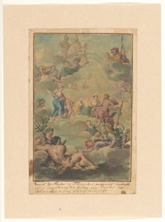 Venus, in the assembly of the gods, asks Jupiter to allow him to destroy Telemachus, 1719-1775. Creator: Ruik Keyert.