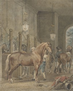 Stable Interior, 1780. Creator: Tethart Philip Christian Haag.