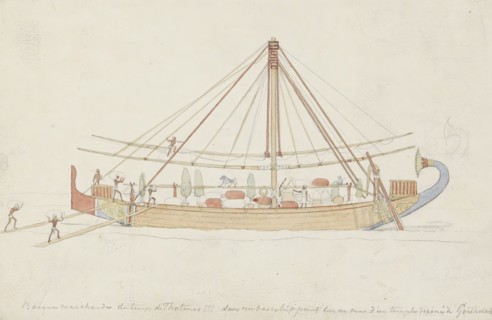Merchant ship from the time of Thotmes III, 1858-1860. Creator: Willem de Famars Testas.