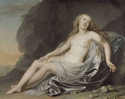Ariadne Lying on the Shore of Naxos, 1783. Creator: Adolf Ulric Wertmüller.