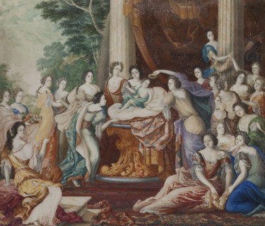 Allegory of King Charles XII's birthday, c17th century. Creator: Andreas von Behn.