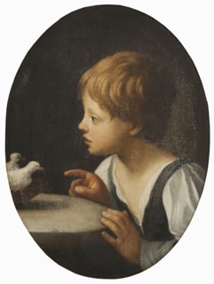 Child with Two Doves. Detail from "The Purification of the Virgin". Creator: Unknown.