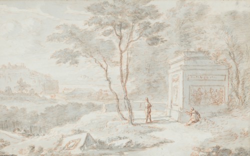 Arcadian landscape, mid 17th century. Creator: Albert Meyeringh.