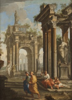 Classical Buildings with Columns, late 17th-early 18th century. Creator: Alberto Carlieri.
