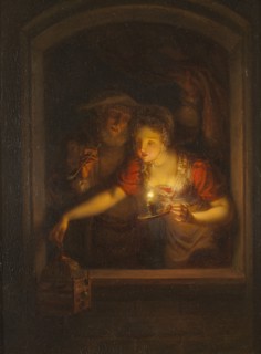 A Woman with a Burning Candle, 1818. Creator: Alexander Lauréus.