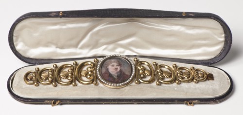 Case for a Bracelet with a Portrait Miniature, 1841. Creator: Anders Lundquist.