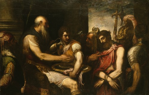 Christ before Pilate, mid-16th century. Creator: Andrea Schiavone.