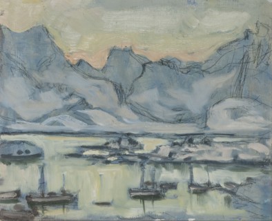 Boat with Net. Study from Lofoten, c1900s. Creator: Anna Katarina Boberg.