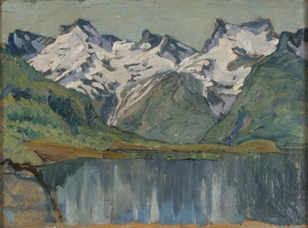 A Mountain Lake. Study from North Norway, c1900s. Creator: Anna Katarina Boberg.