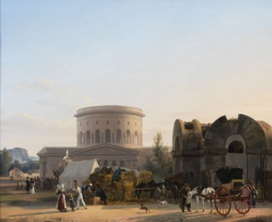 At Barrière de la Villette, Paris, 1823. Creator: Xavier Leprince.