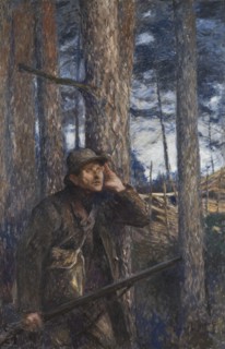 A Poacher, 1894. Creator: Bruno Liljefors.