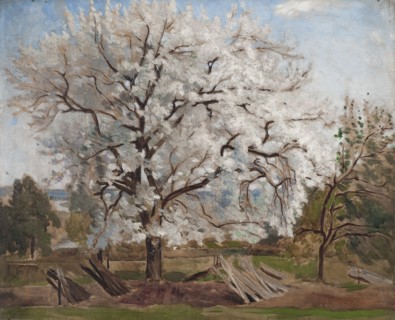 Apple Tree in Blossom, 1877. Creator: Carl Fredrik Hill.