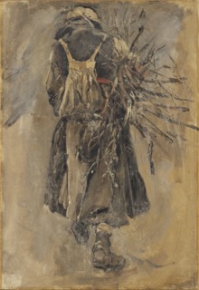 A Woman. Study for Sancta Simplicitas. Creator: Carl Gustaf Hellqvist.