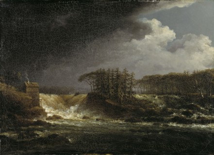 A Waterfall, Älvkarleby, early-mid 19th century. Creator: Carl Johan Fahlcrantz.