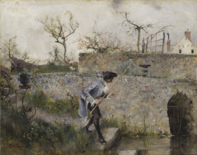 A Bite!, 1885. Creator: Carl Larsson.