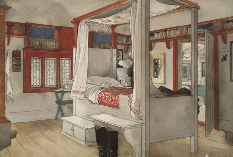 Daddy's Room. From A Home (26 watercolours), c19th century. Creator: Carl Larsson.