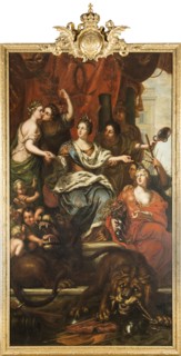 Allegory of the peaceful reigns of King Charles XI, 1693. Creator: David Klocker Ehrenstrahl.