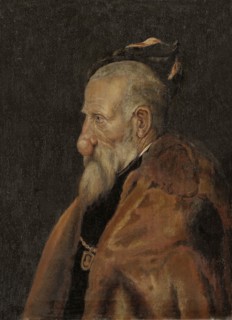 Old man with a growth on his nose, 1709. Creator: Erik Larsson Sparre.