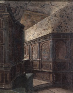 Duke Karl's Tower Chamber at Gripsholm, 1870. Creator: Ernst Josephson.
