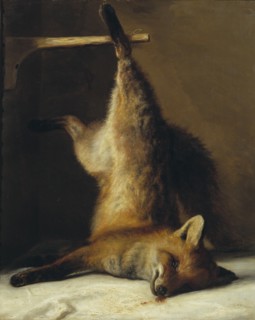 Dead Fox, 1848. Creator: Frants Diderik Bøe.