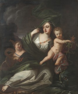 Amphitrite or Allegory of the Element Water, early-mid 18th century. Creator: Georg Engelhard Schroder.