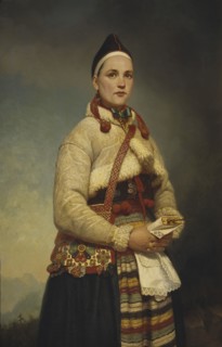 Girl from Dalarna, 1861. Creator: Gottfrid Virgin.
