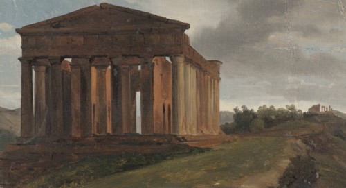 A Temple in Agrigento, Sicily. Creator: Gustaf Soderberg.