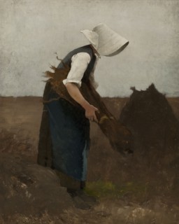 Gathering Poppies. Study. Creator: Hugo Salmson.
