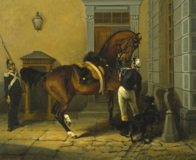 Gentleman, the Favourite Horse of King Carl XV of Sweden, 1854. Creator: Johann Georg Arsenius.