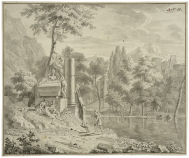 Arcadian landscape. Creator: Louis Fabritius Dubourg.