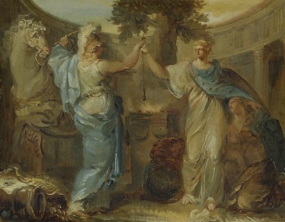 Allegory. Sweden, Finland and Mars, the God of War. Creator: Louis Adrien Masreliez.