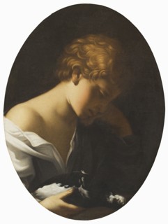 Child Holding a Dove, c17th century. Creator: Unknown.