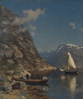 Fiord Landscape, 1877. Creator: Morten Müller.