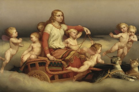 Freyja Seeking her Husband, 1852. Creator: Nils Jakob Blommer.