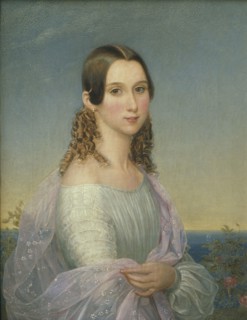 Eugénie, 1830-1889, Princess of Sweden and Norway, 1846. Creator: Nils Jakob Blommer.