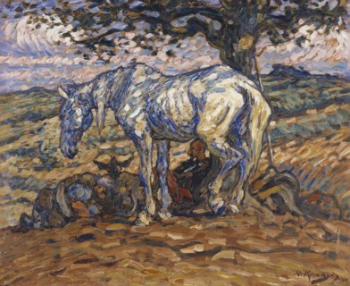 Don Quihote's Horse Rosinante, 1911. Creator: Nils Kreuger.