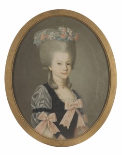 Brita Charlotta Wattrang (1775-1850), married to Baron Otto Ludvig Benedikt Wrangel..., 1791. Creator: Nils Schillmark.
