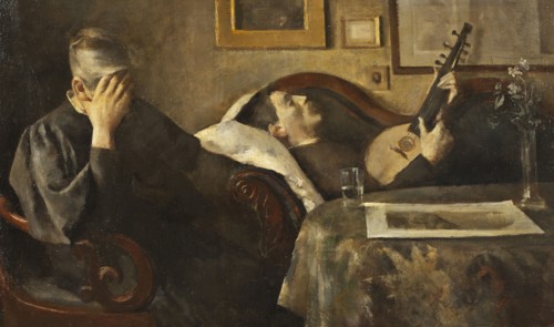 Gravity. Interior, 1890. Creator: Peter Alfred Schou.