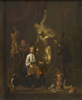 A Sculptor's Studio, 1716. Creator: Pieter Angillis.