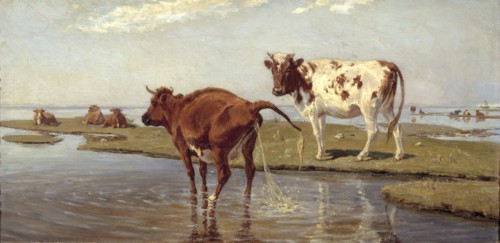 Cows on Saltholm, 1885. Creator: Theodor Esbern Philipsen.