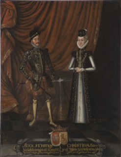 Adolf, 1526-1586, Duke of Holstein, Kristina, 1543-1604, c16th century. Creator: Anon.