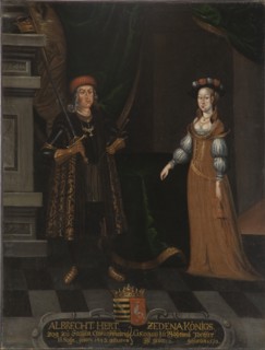 Albert III, 1443-1500, Duke of Saxony, Zedena, 1449-1510, Princess of Bohemia. Creator: Anon.