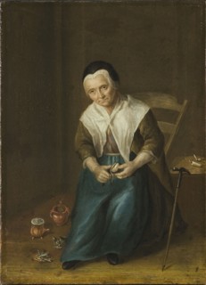 Birgitta (Brita) Johansdotter 1680-1763, maid, c18th century. Creator: Unknown.