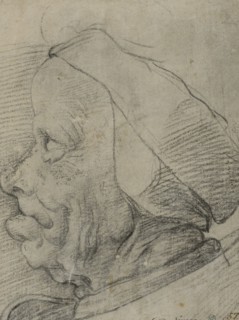 Grotesque head in profile, c15th century. Creator: Anon.