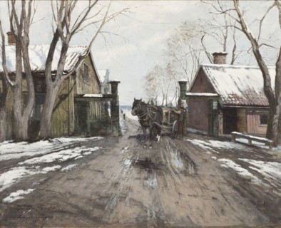 At the City Toll Gate, 1892. Creator: Victor Forssell.