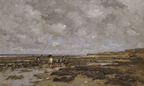 Clam-Pickers in Villerville. Creator: Wilhelm von Gegerfelt.