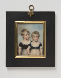 A portrait of Lewis (b. 1796) and Alexander (b. 1797) Beauvais, 1801. Creator: William Wood.