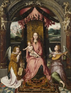 Madonna and Child. Detail from the "St John Altar". Creator: Unknown.